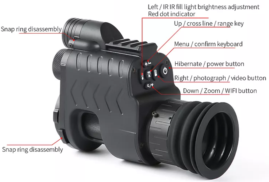 Lindu night vision Digital day night monocular for mounting scope 7